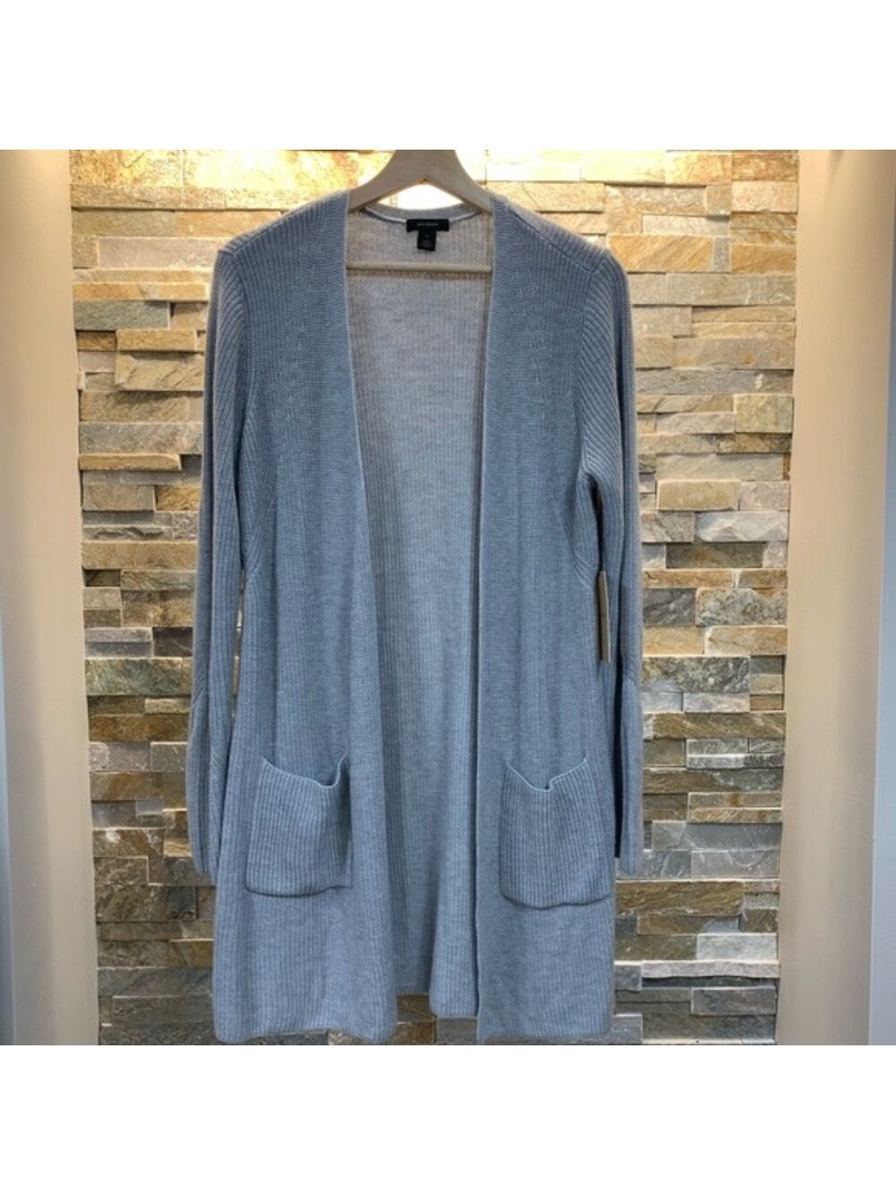 Halogen Long Ribbed Cardigan - Picture 3 of 5